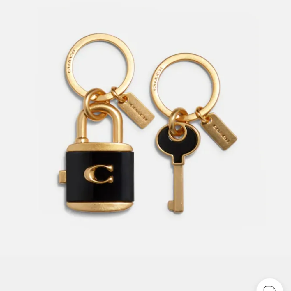 Coach Lock and Key Bag Charm key ring